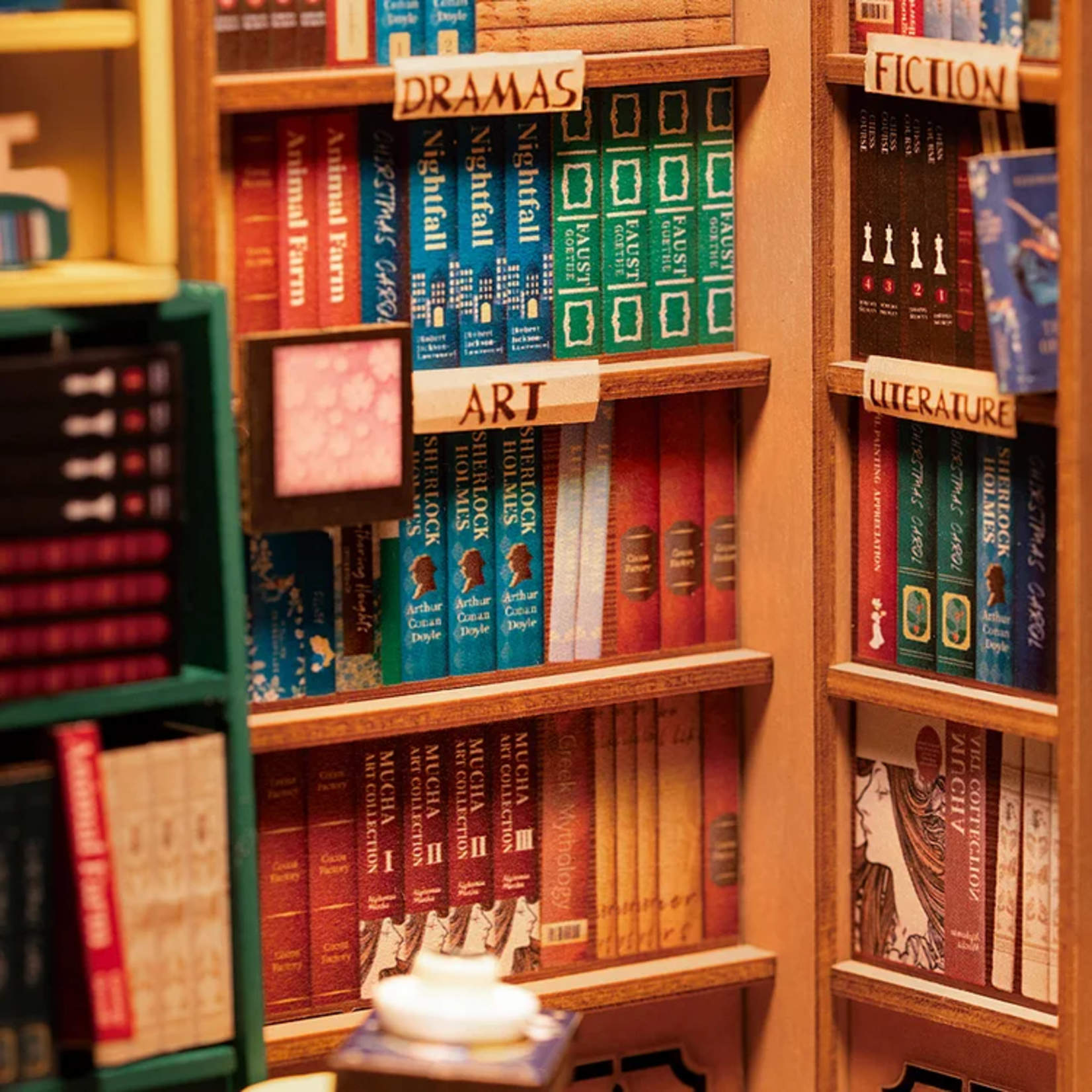 Rolife Rolife Book Nook Wonderland Bookstore
