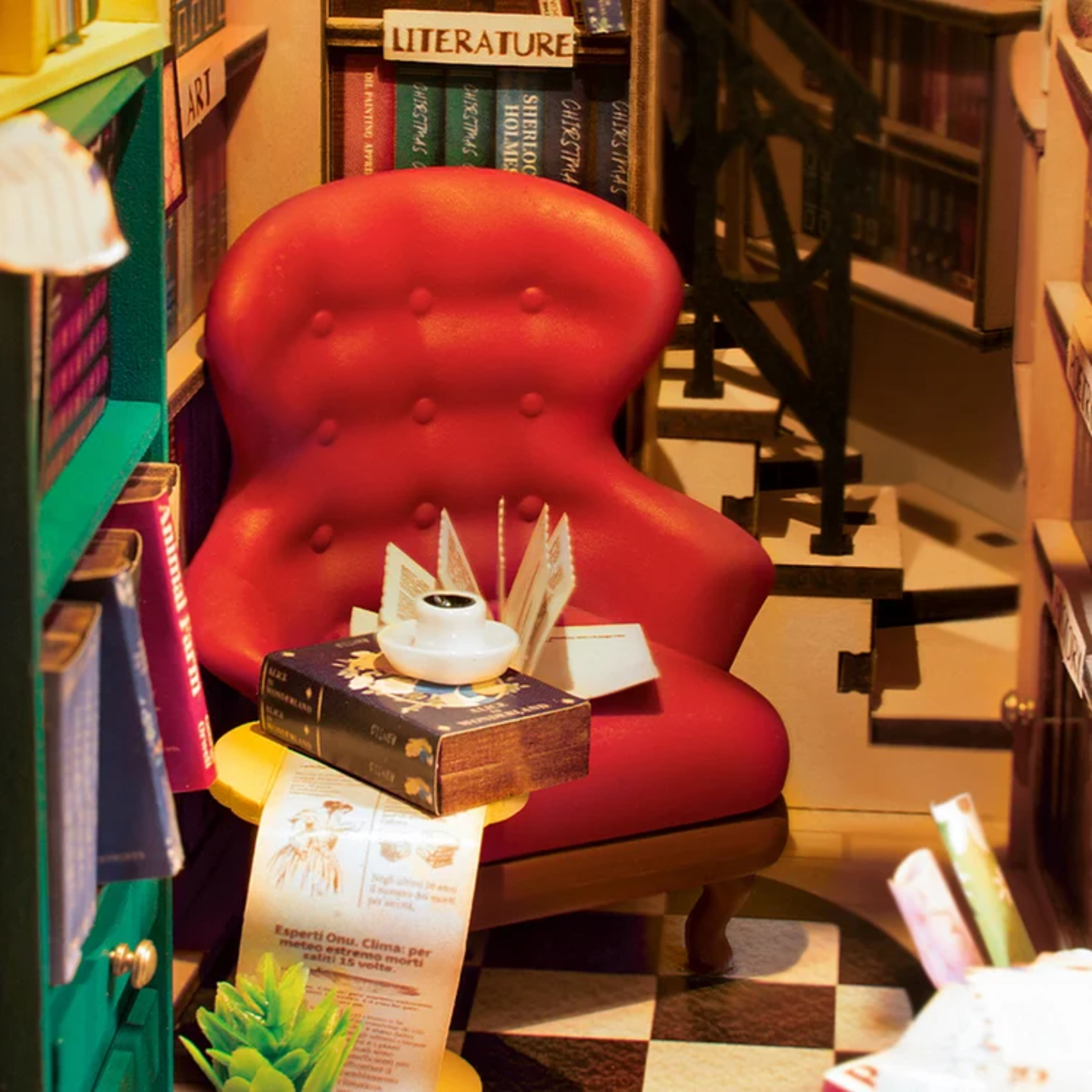Rolife Rolife Book Nook Wonderland Bookstore