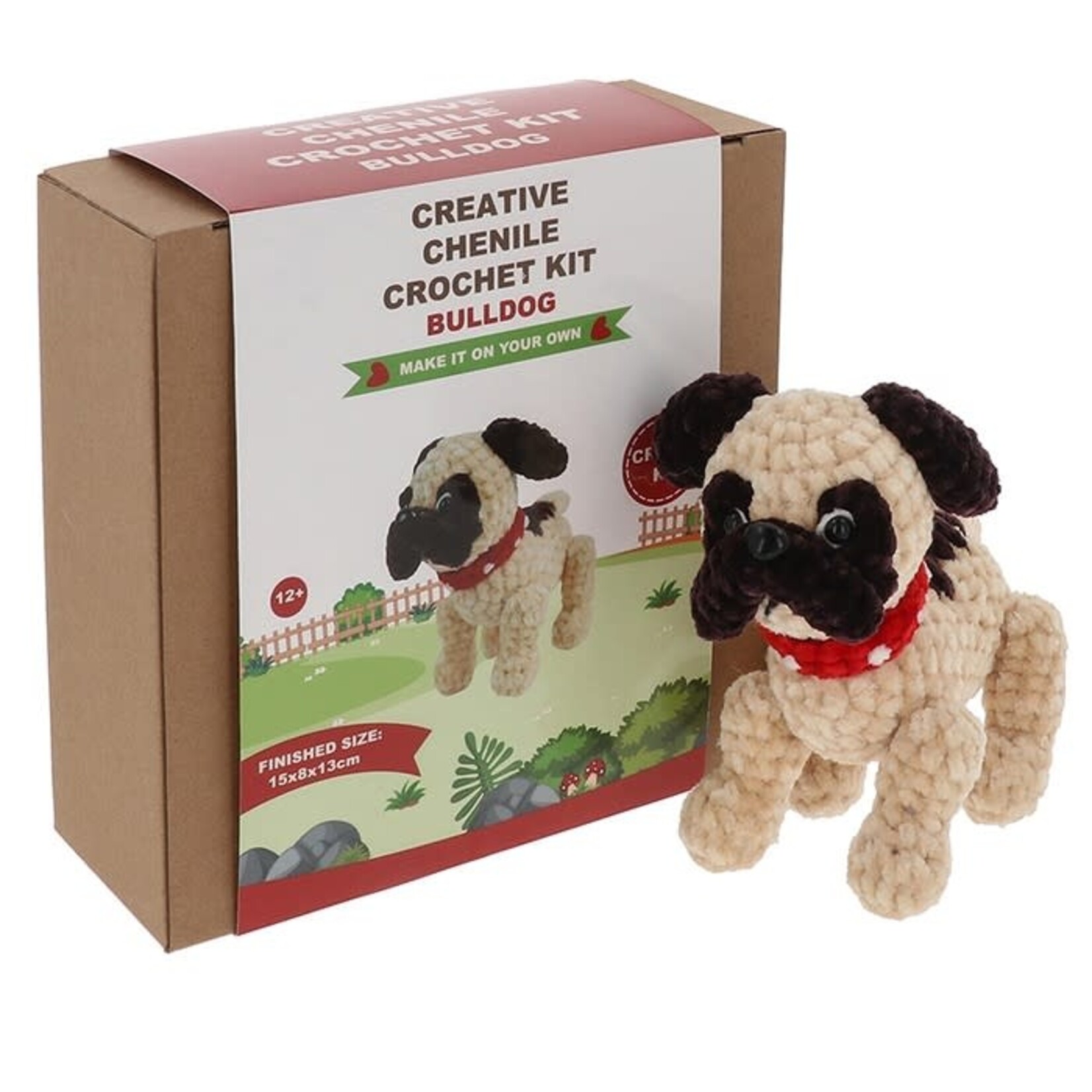 Creative Crochet kit - Chenille Bull Dog