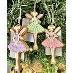 Pink Candyland Pastel Resin Gingerbread Mouse Hanging Decoration - 3 designs (sold separately)