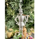 Gisela Graham Silver Resin Tin Man Hanging Decoration