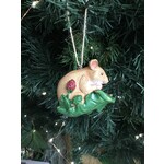 Gisela Graham Resin Mouse with Berries Hanging Decoration