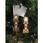 Gisela Graham Resin Clock with Nutcracker Hanging Decoration (2 designs, sold separately)