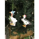 Gisela Graham Resin Goose with Parcel or Tree Hanging Decoration (2 designs, sold separately)
