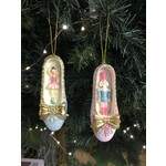 Gisela Graham Resin Nutcracker Ballet Slipper Hanging Decoration (2 designs, sold separately)