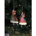 Gisela Graham Resin Fairy with Nutcracker Hanging Decoration (2 design, sold separately)