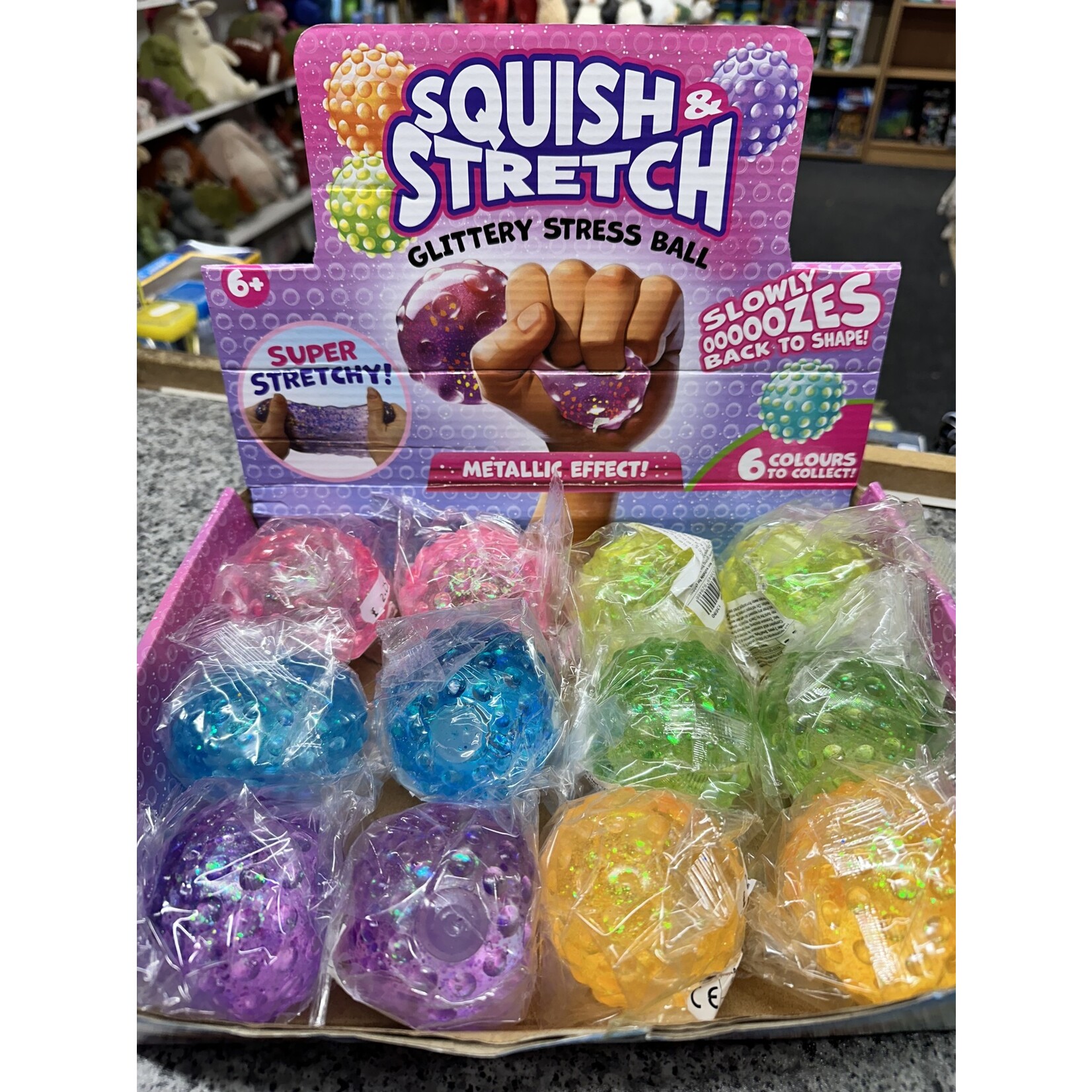 Glittery Stress Ball - 6 colours to collect