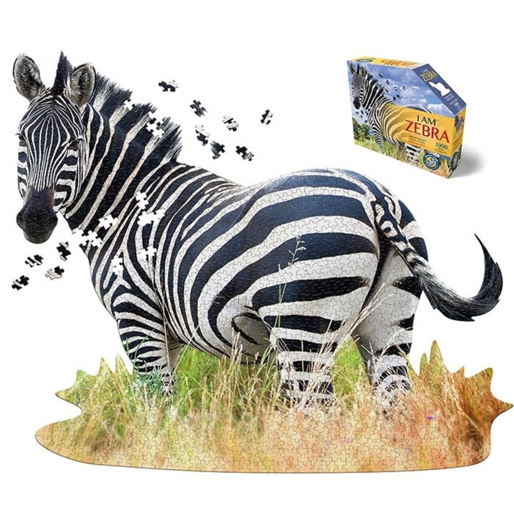 Madd Capp I Am Zebra Animal Shaped 1000 pieces Puzzle - Madd Capp