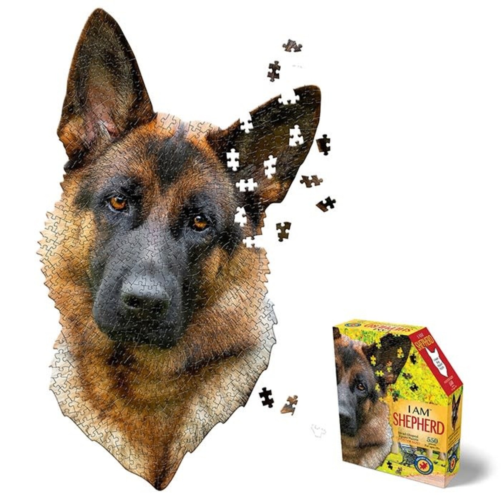 I Am Shepherd German Shepherd Dog Shaped 550 pieces Puzzle Madd Capp Celebrations and Toys