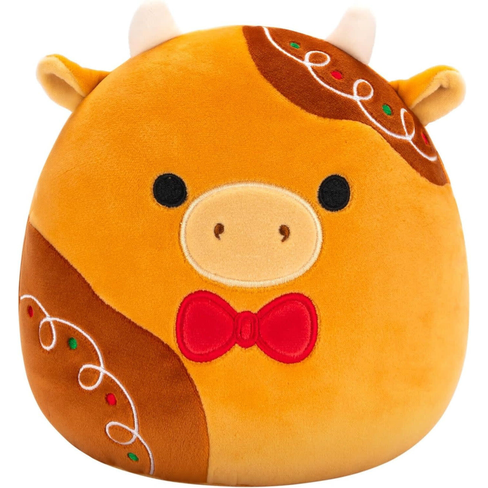 Squishmallows Christmas Squishmallow Jericho the Gingerbread Cow 7.5”Plush