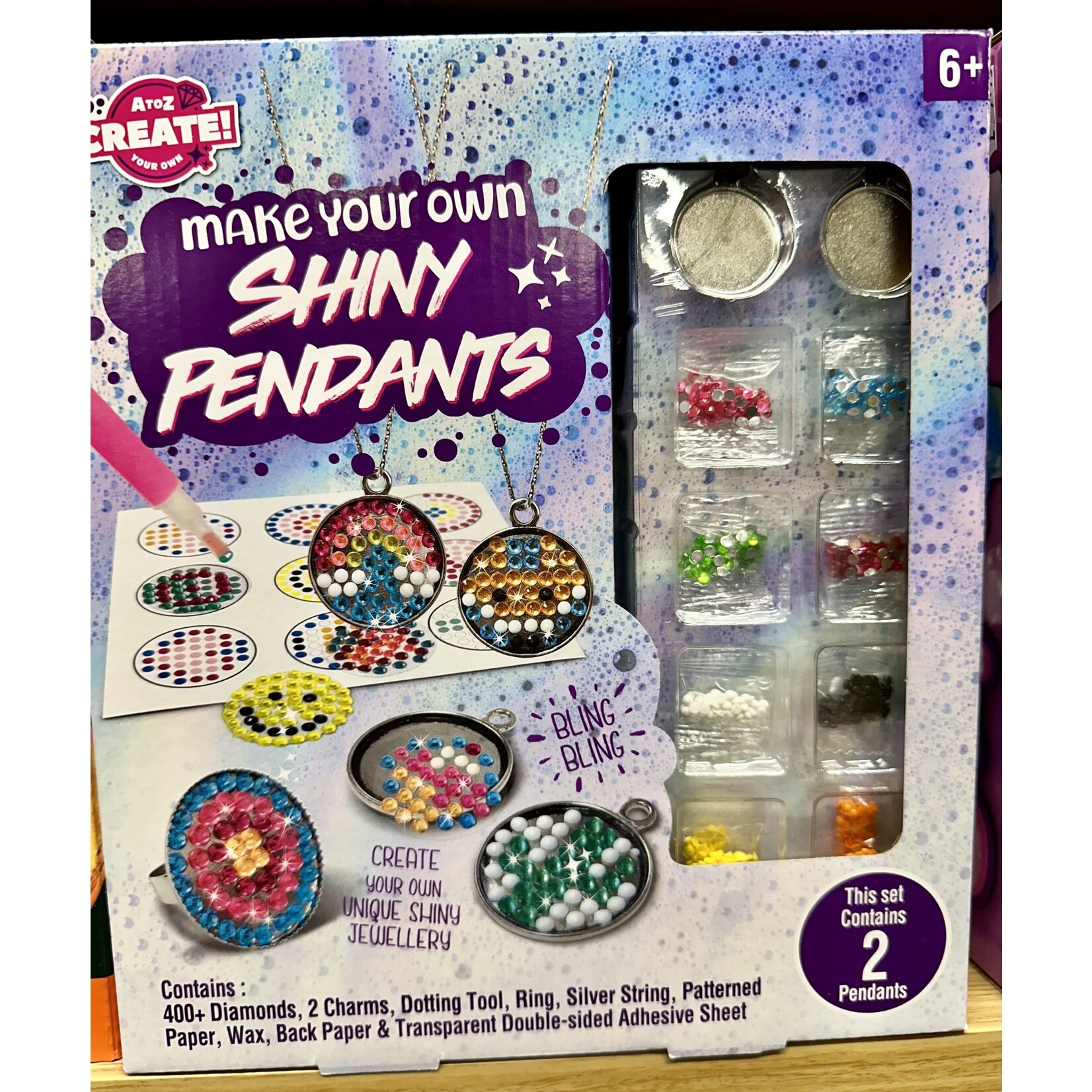 Make Your Own Shiny Pendants Kit