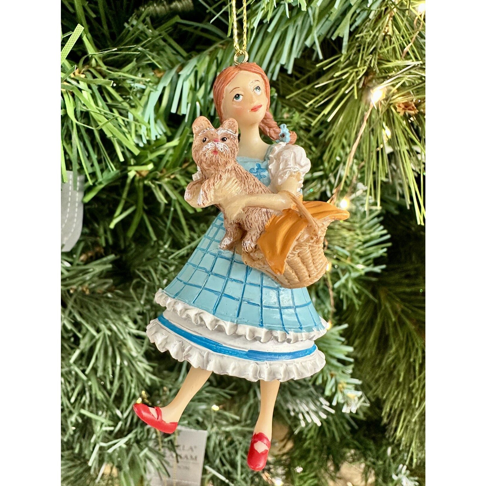 Gisela Graham Resin Dorothy in Blue Dress Hanging Decoration