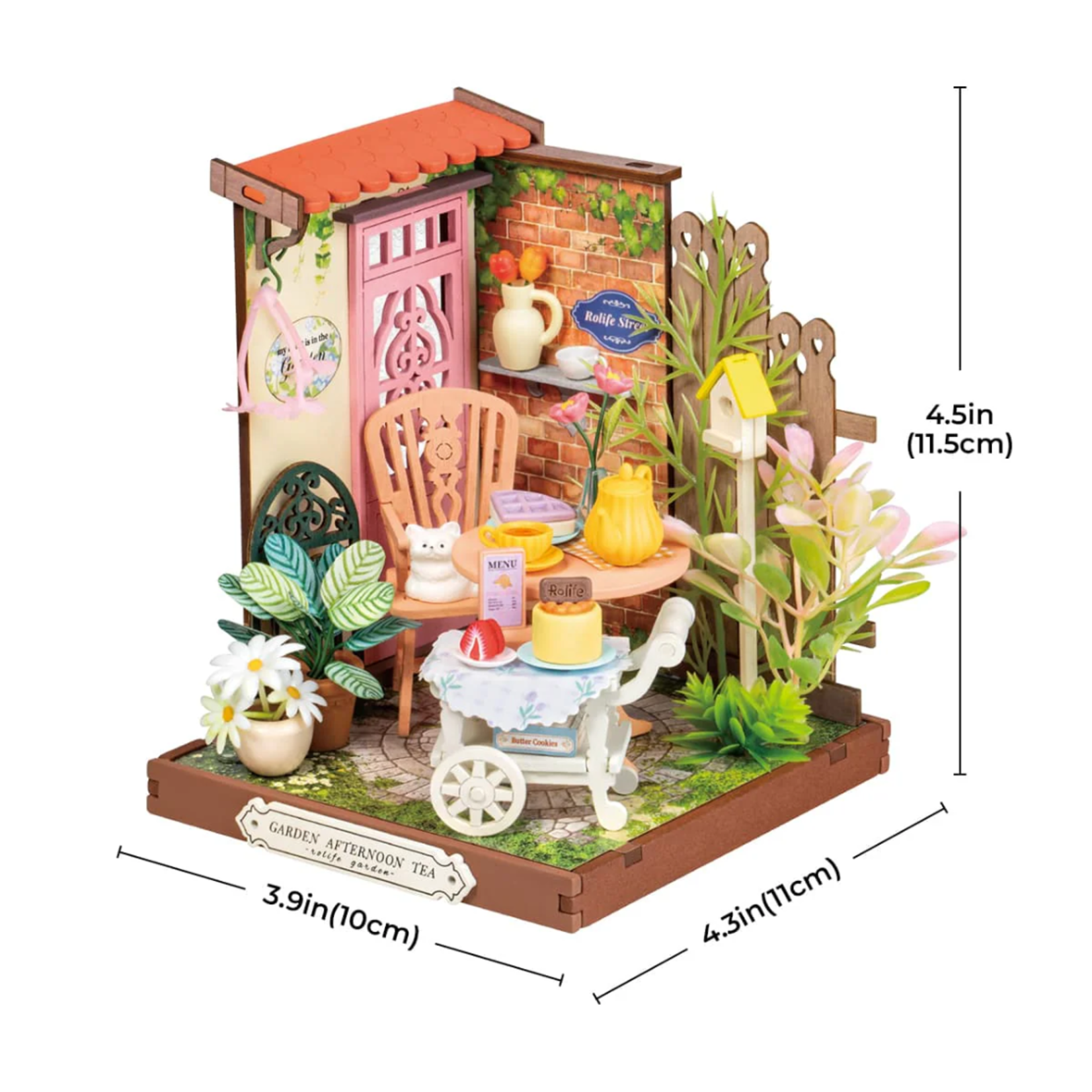 Rolife Rolife Fancy Tea Yard Miniature House Kit - DS038