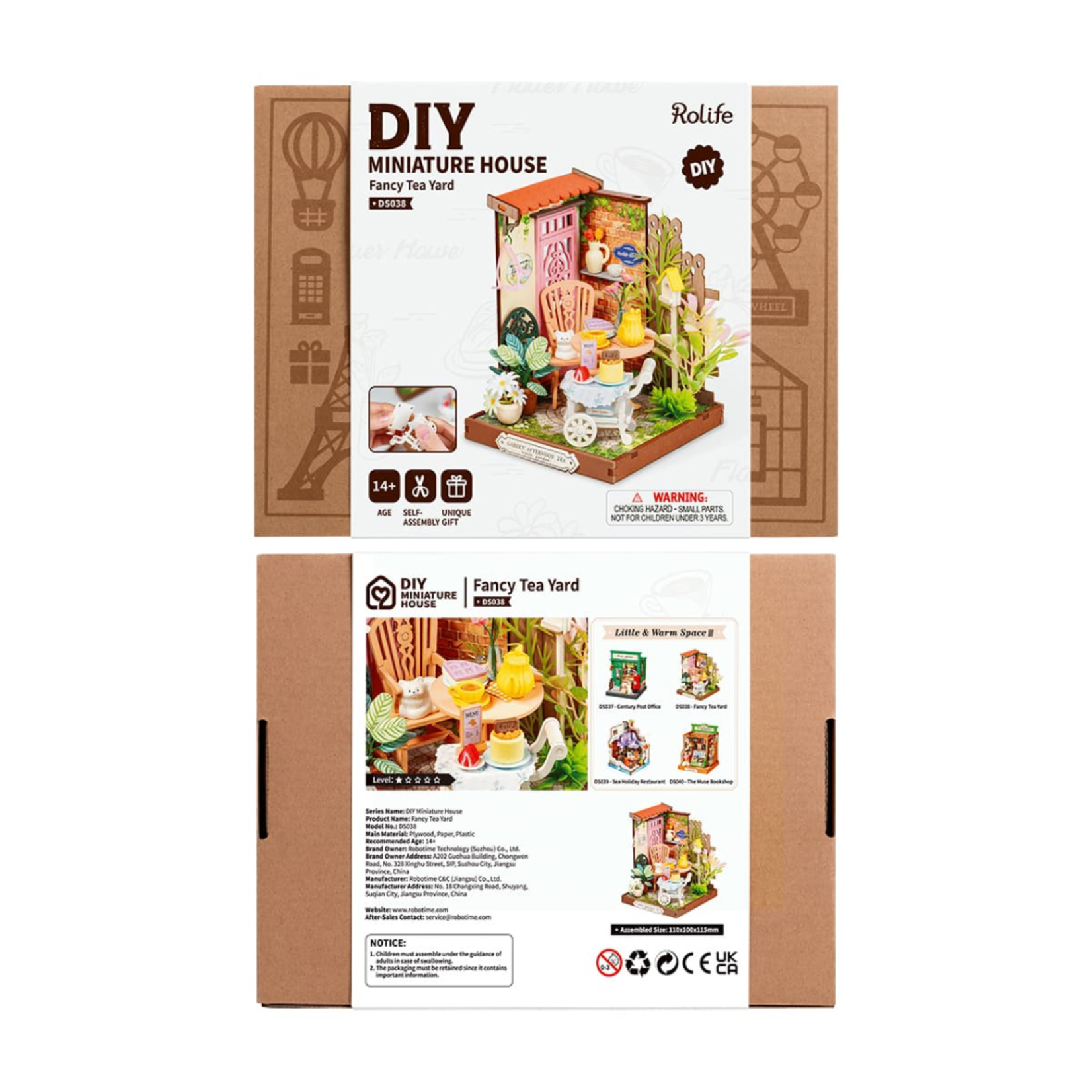 Rolife Rolife Fancy Tea Yard Miniature House Kit - DS038