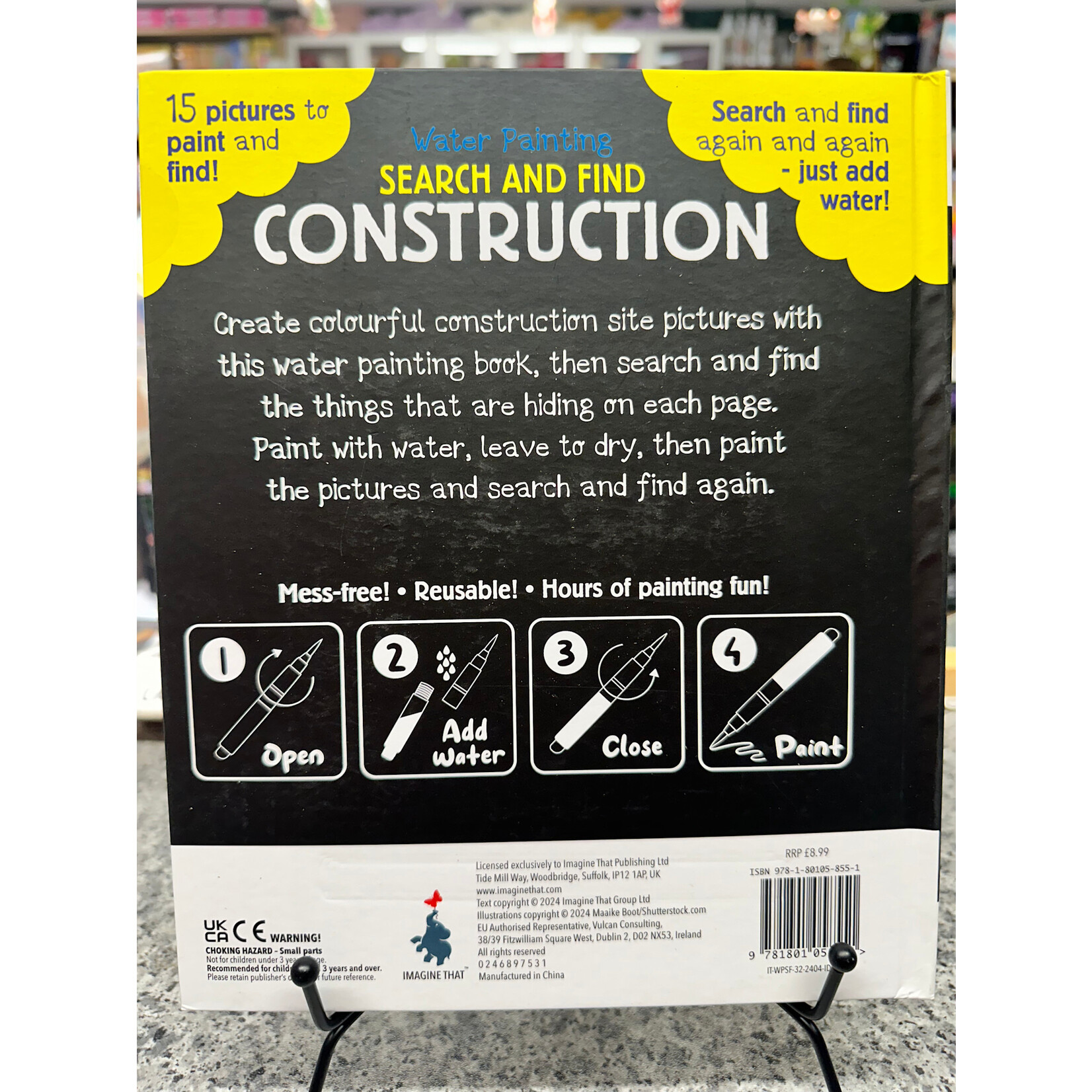Water Painting Search and Find Construction Book