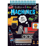 Scratch & Colour Machines Activity Book