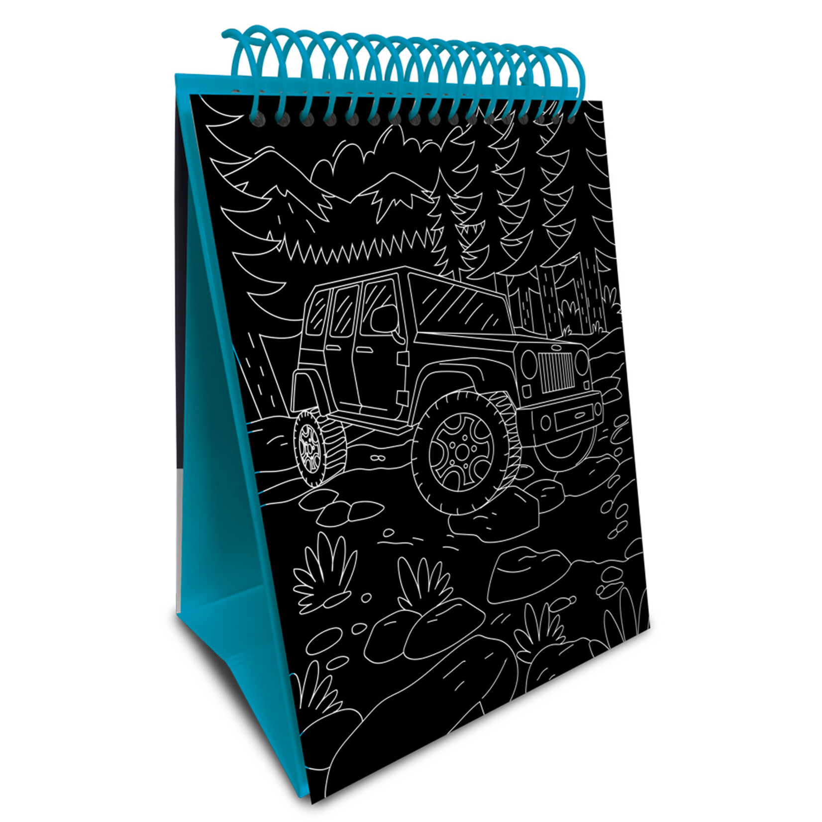 Scratch & Colour Machines Activity Book