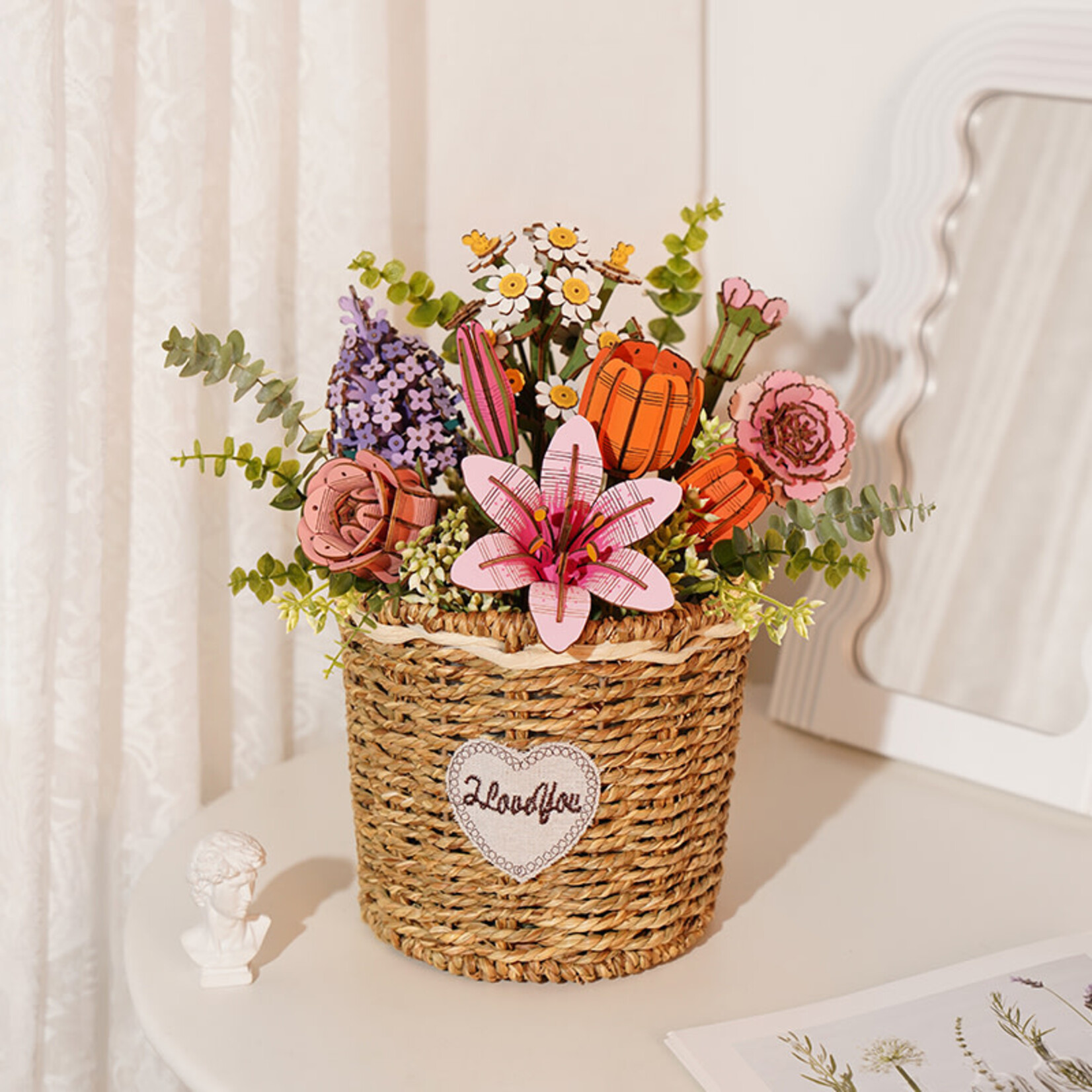 ROWOOD ROWOOD Pink Lily Wooden Bloom Craft