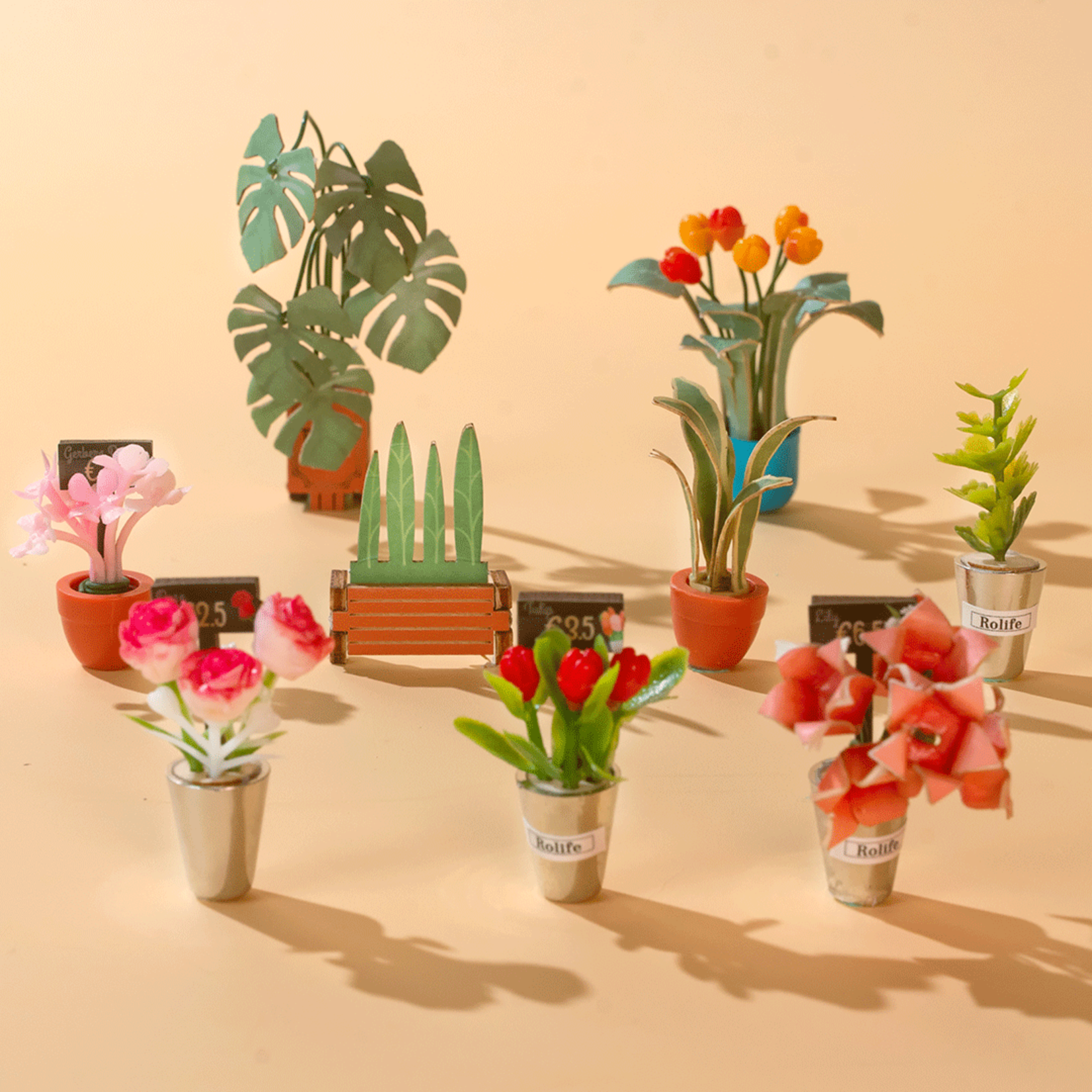 Rolife Rolife Floral Corner Book Nook DIY Kit