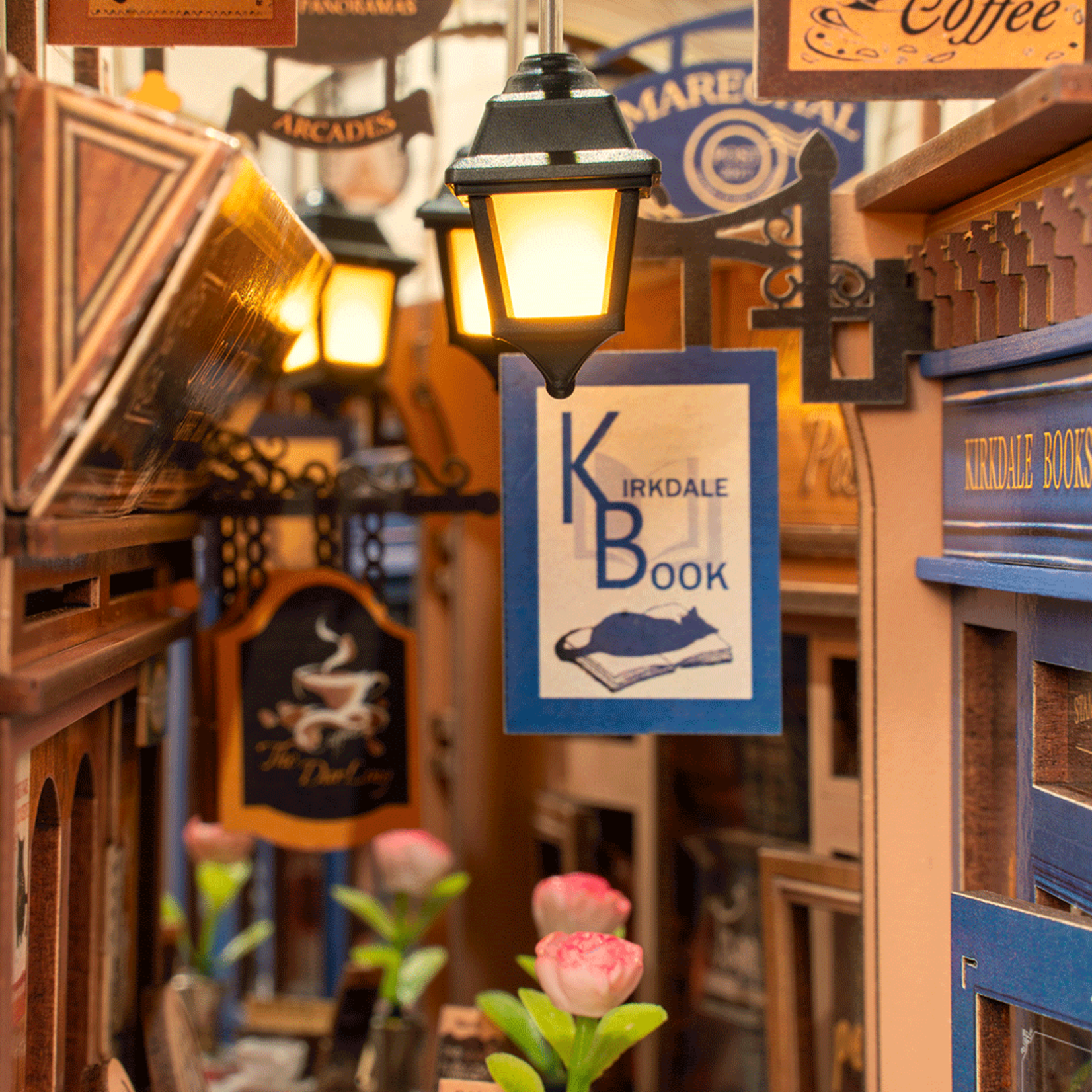 Rolife Rolife Arcade Dating Book Nook DIY Kit