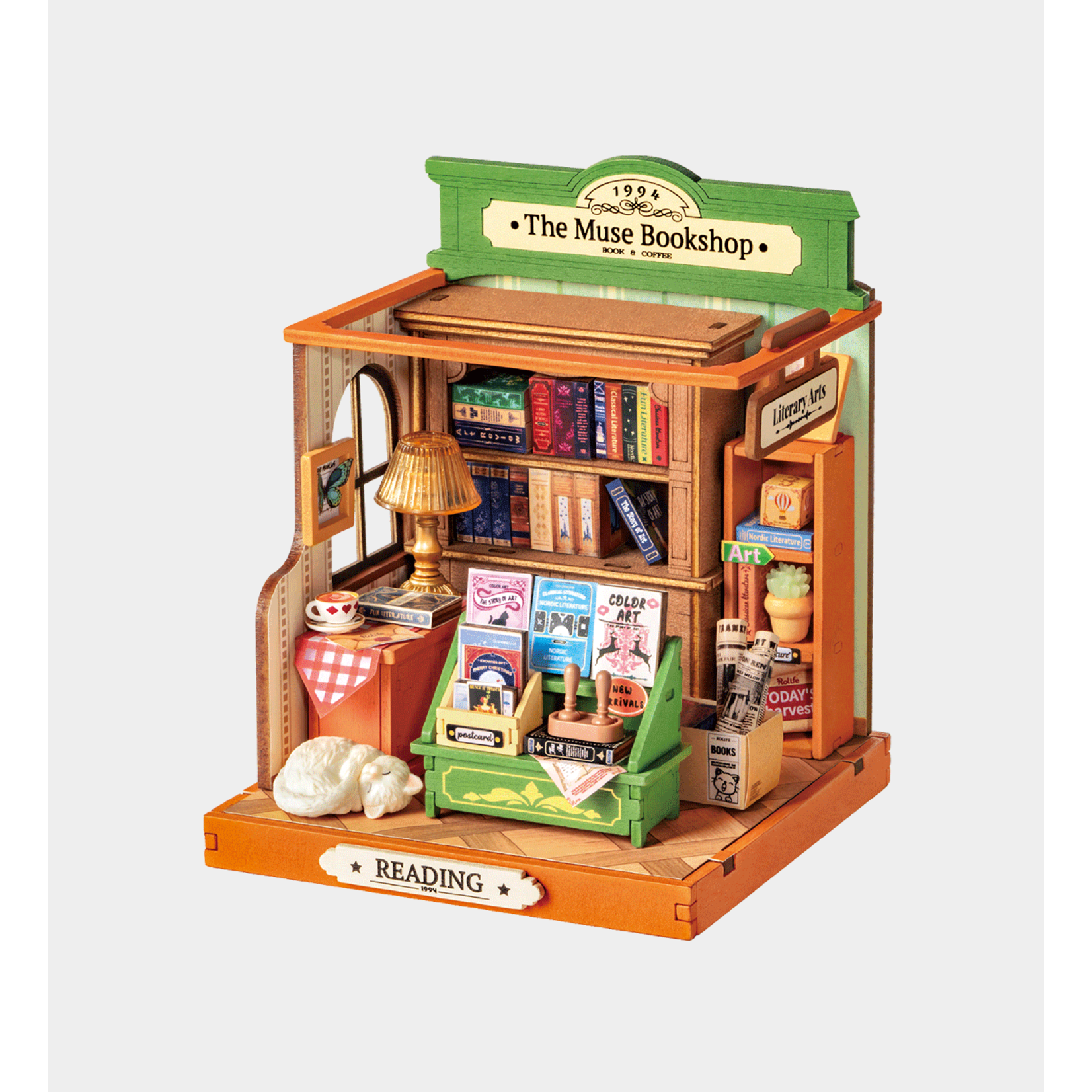 Rolife Rolife The Muse Bookshop Miniature House Kit - DS040