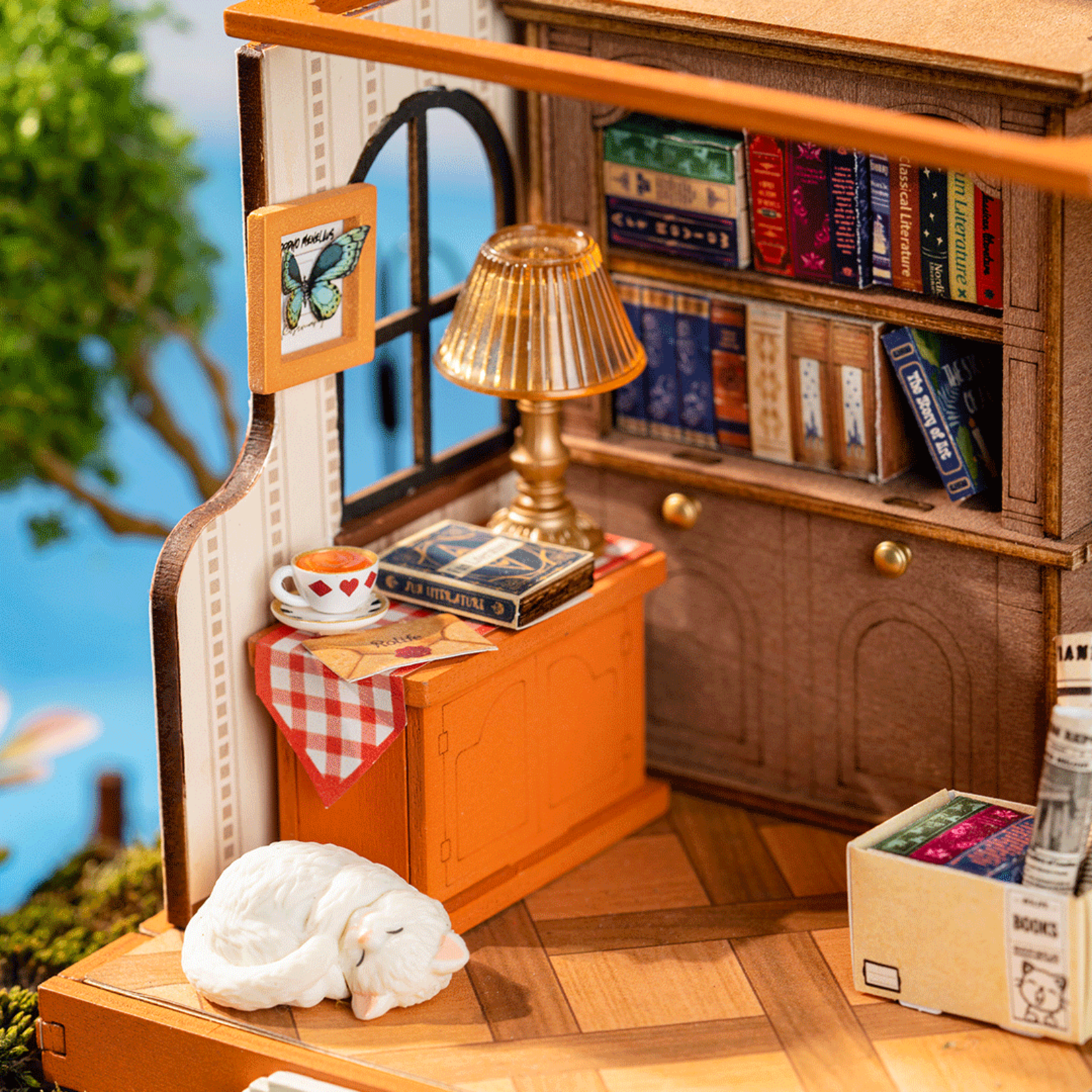 Rolife Rolife The Muse Bookshop Miniature House Kit - DS040