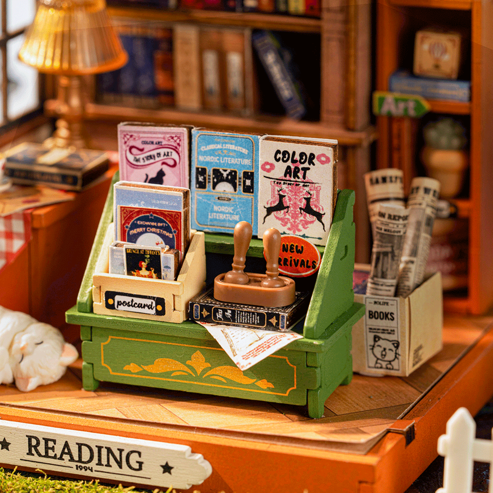 Rolife Rolife The Muse Bookshop Miniature House Kit - DS040