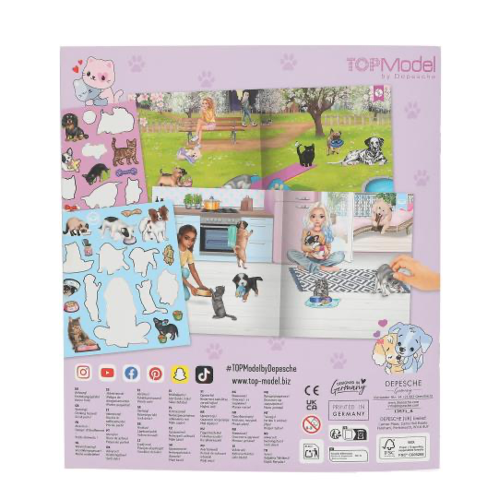 TOPModel TOPModel Stickerworld KITTY and DOGGY