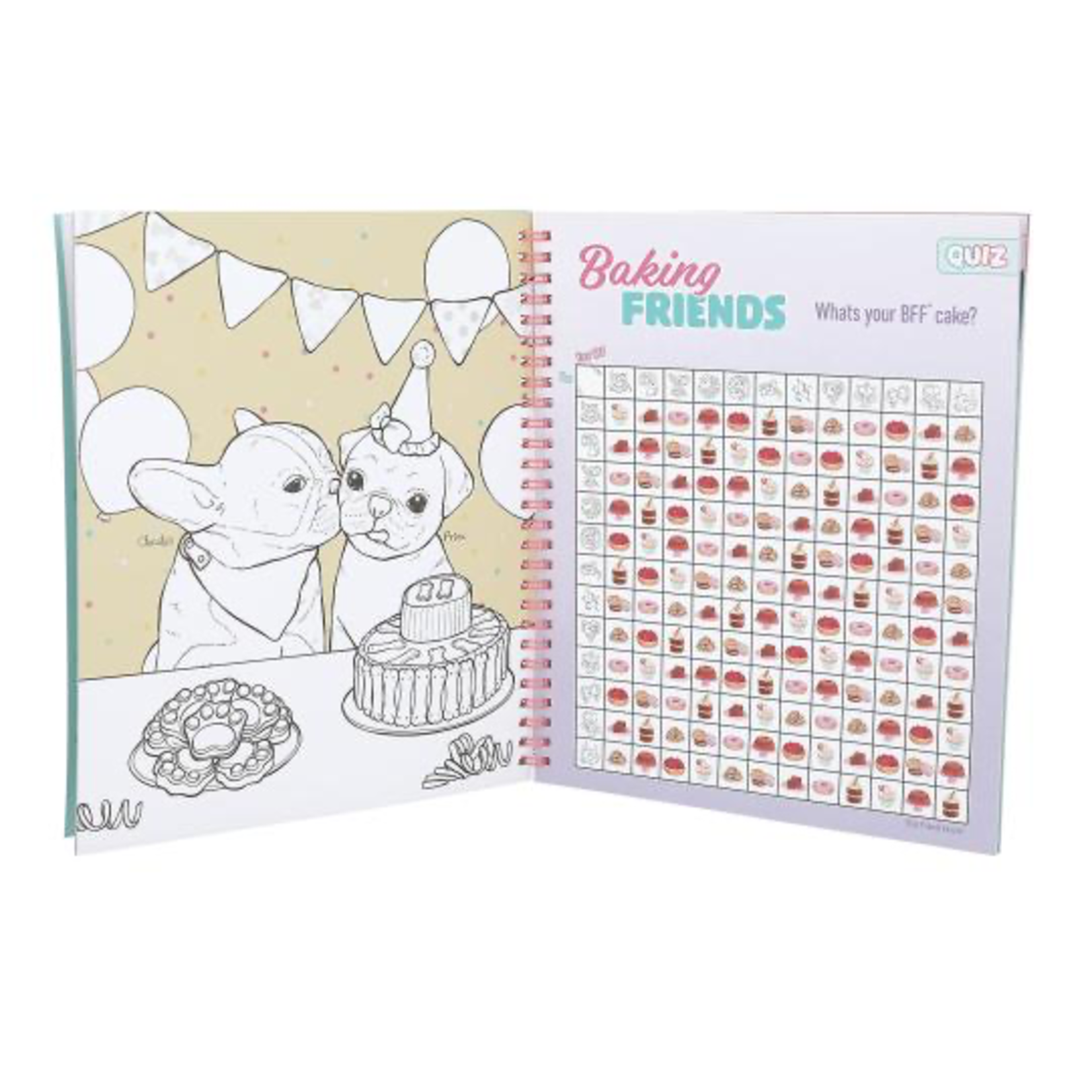 TOPModel TOPModel Cake & Bake Colouring Book with Sequins