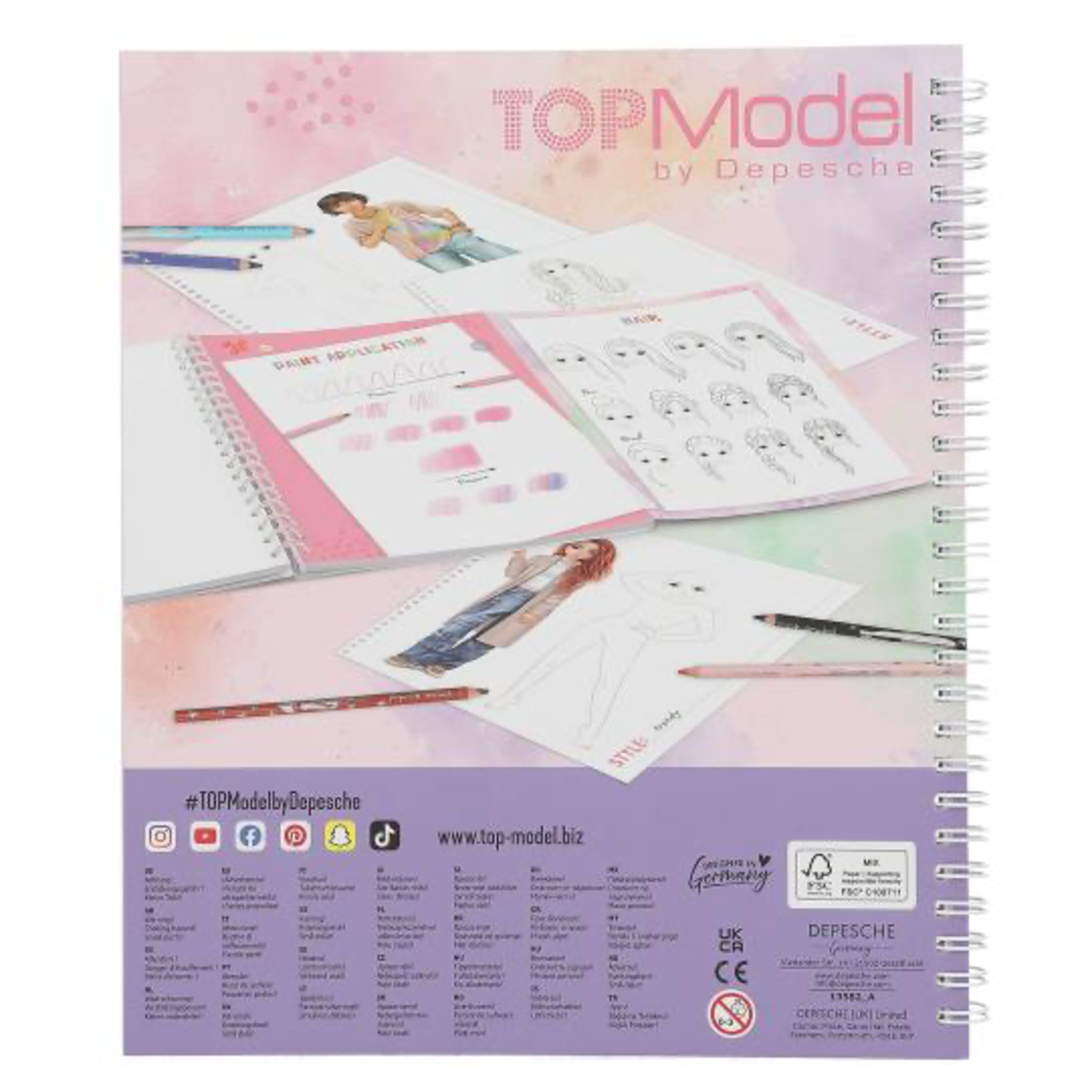 TOPModel Create Your TOPModel Colouring Book