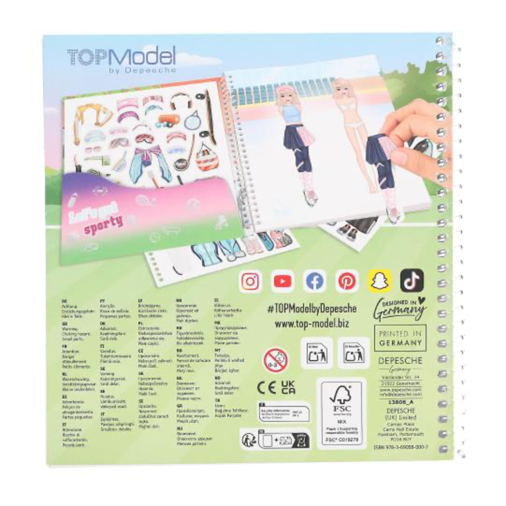 TOPModel TOPModel Dress Me Up Stickerbook - Sports