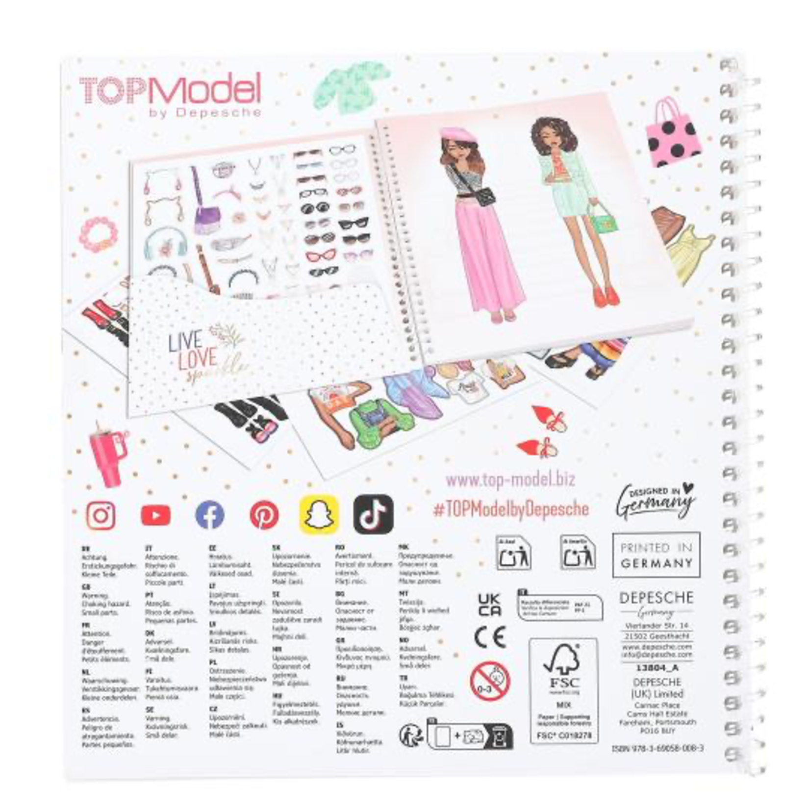 TOPModel TOPModel Dress Me UP Stickerbook