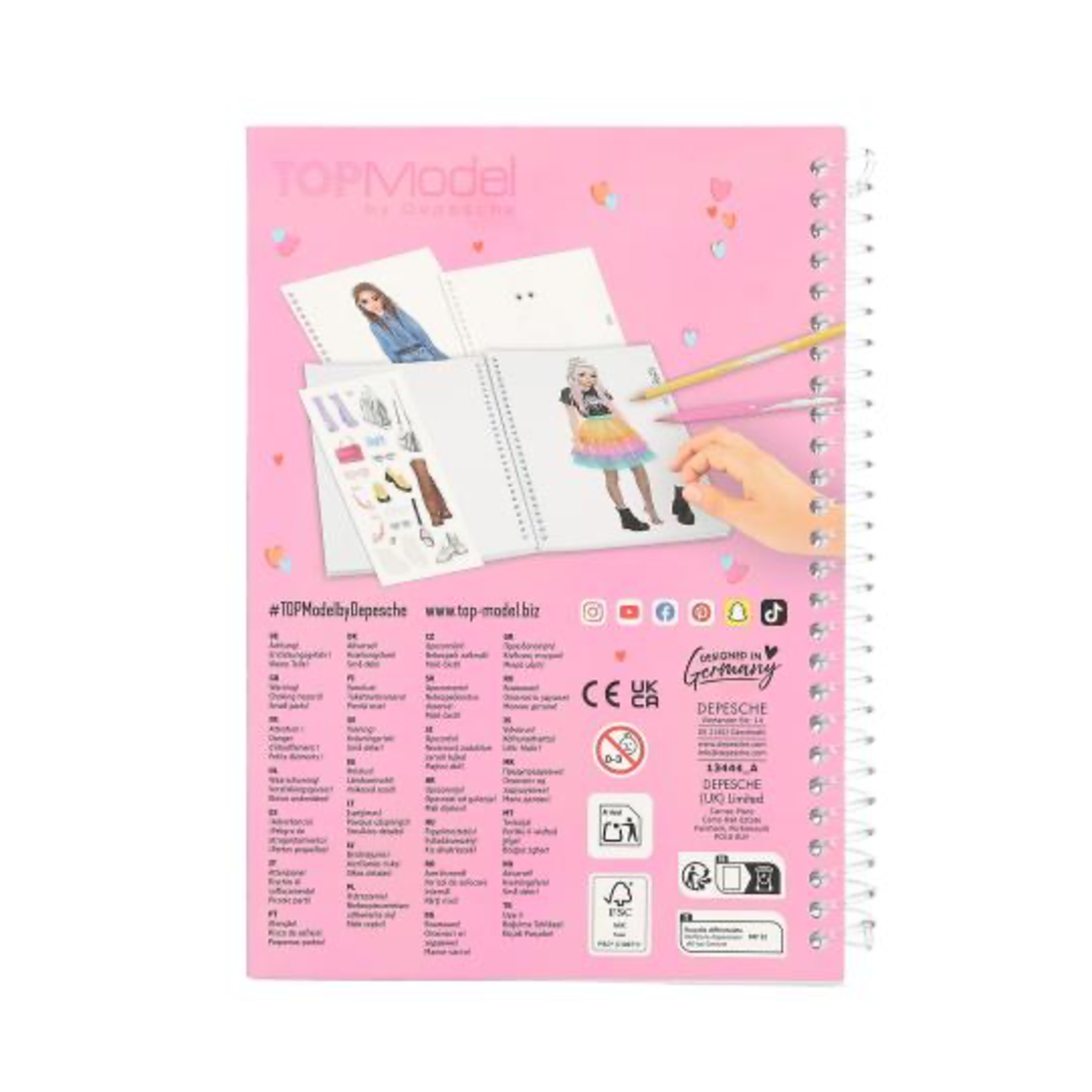 TOPModel TOPModel Pocket Colouring Book