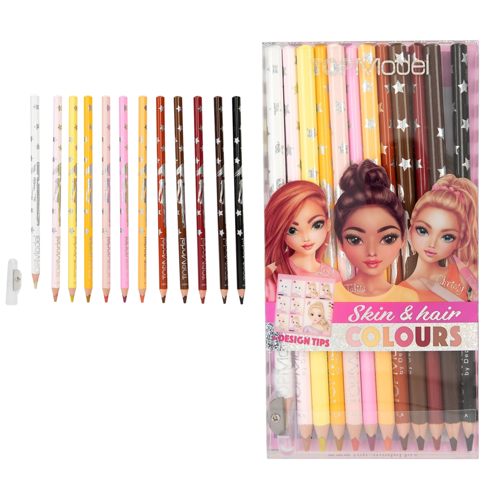 TOPModel TOPModel Skin & Hair Colouring Pencil Set