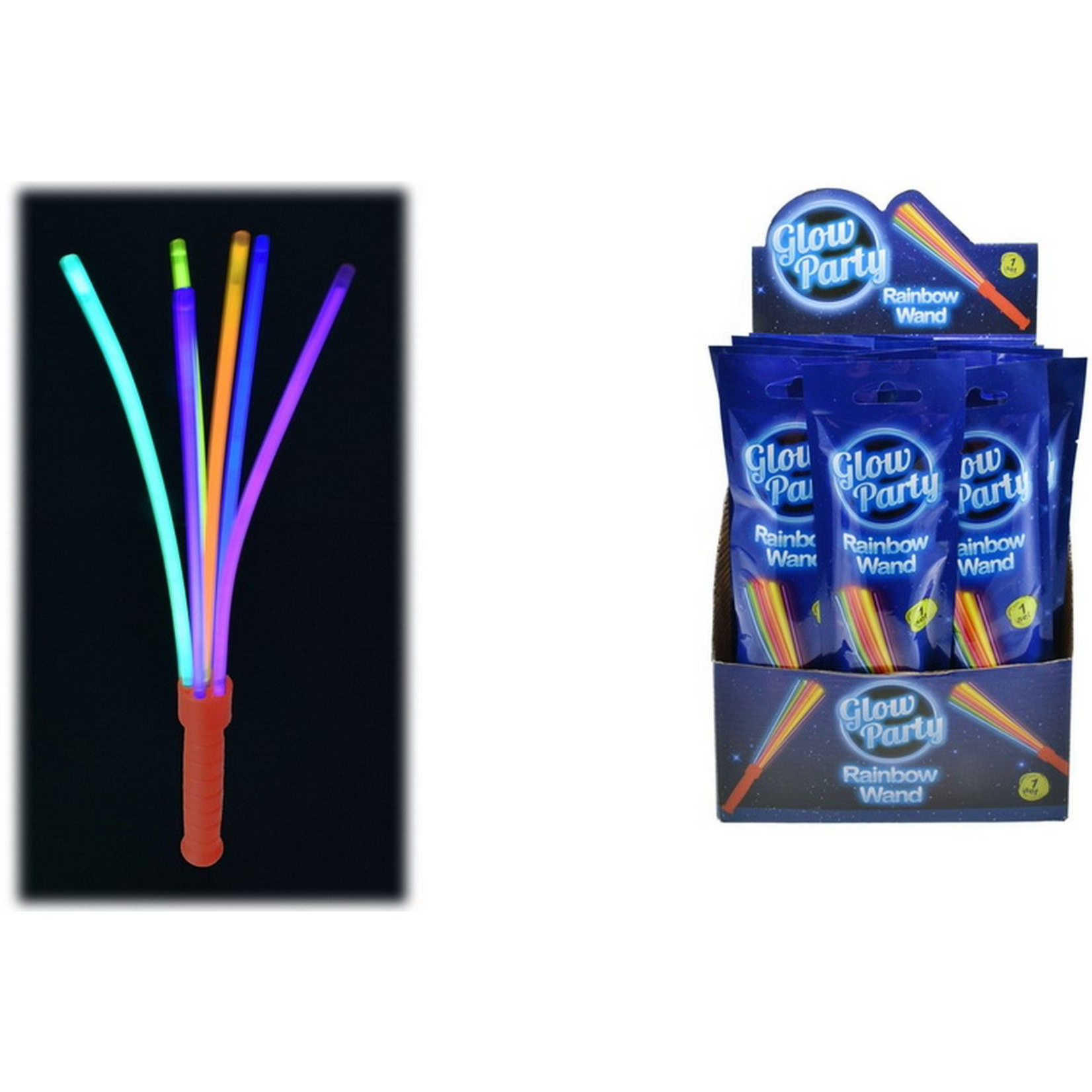 Glow Rainbow Wand in Colour Foil Bag