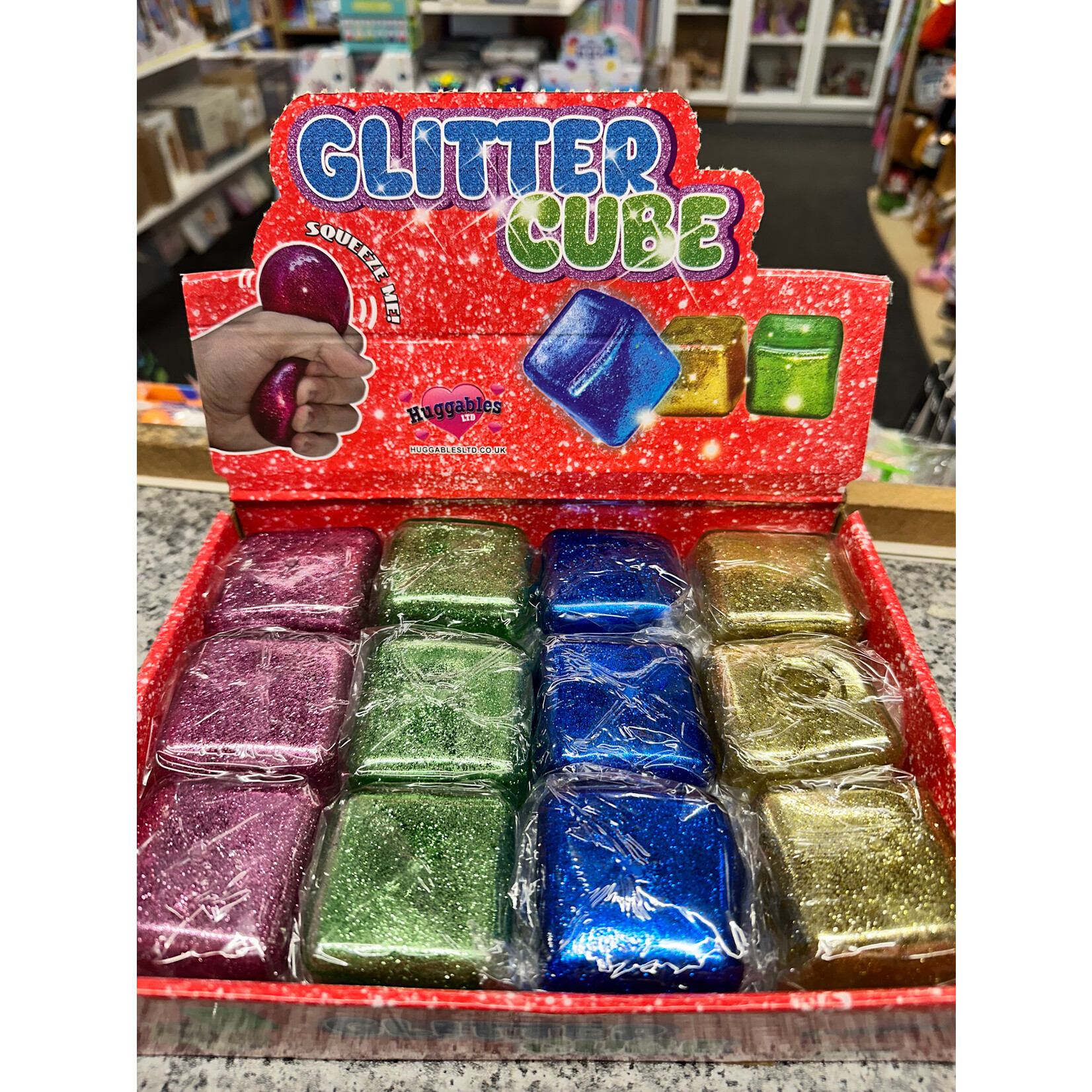 Glitter Cube 5x5x5 (4 assorted, sold separately)