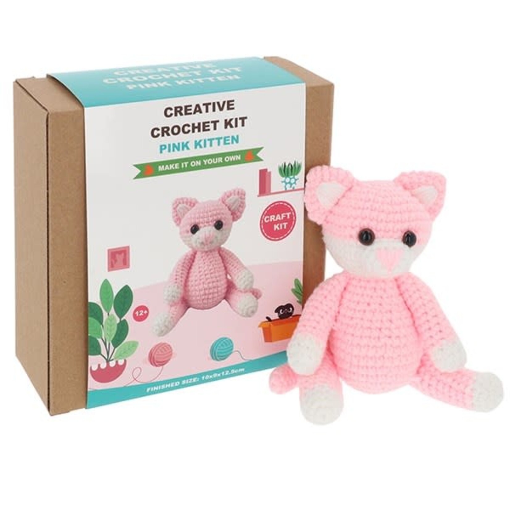 Creative Crochet Kit - Pink Kitten