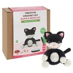 Creative Crochet Kit - Black & White Cat
