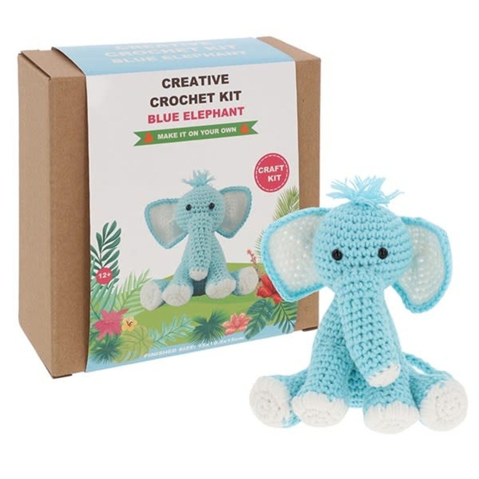 Creative Crochet Kit - Blue Elephant