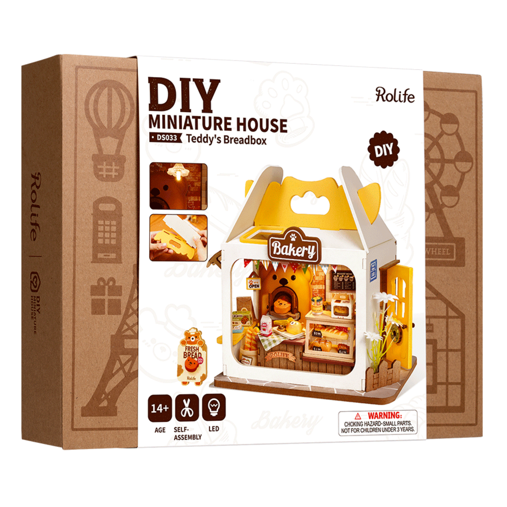 Rolife Rolife Teddy’s Breadbox - Miniature House DS033
