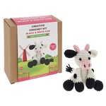 Creative Crochet Kit - Black & White Cow