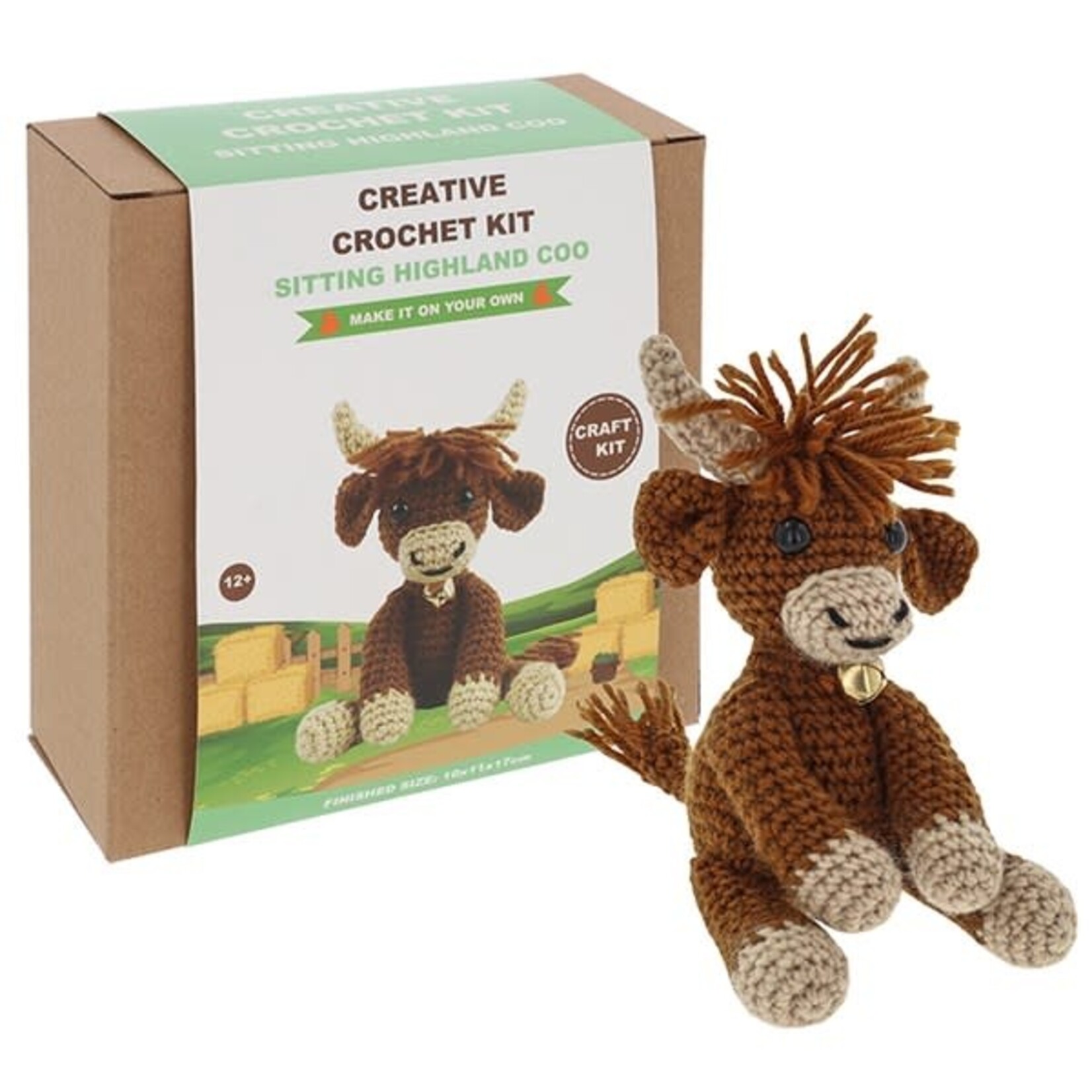 Creative Crochet Kit - Sitting Highland Coo