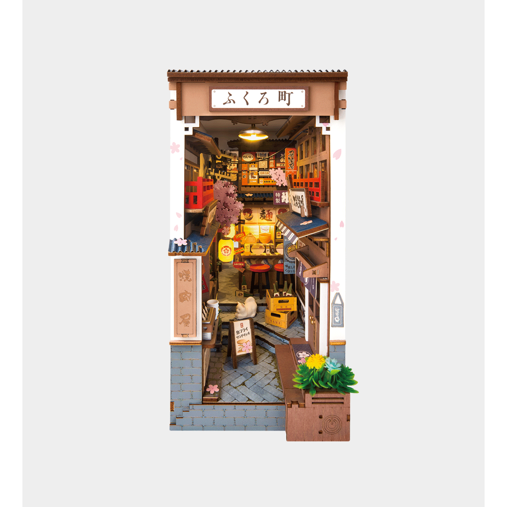 Rolife Rolife Sakura Wine Alley Book Nook TGB11