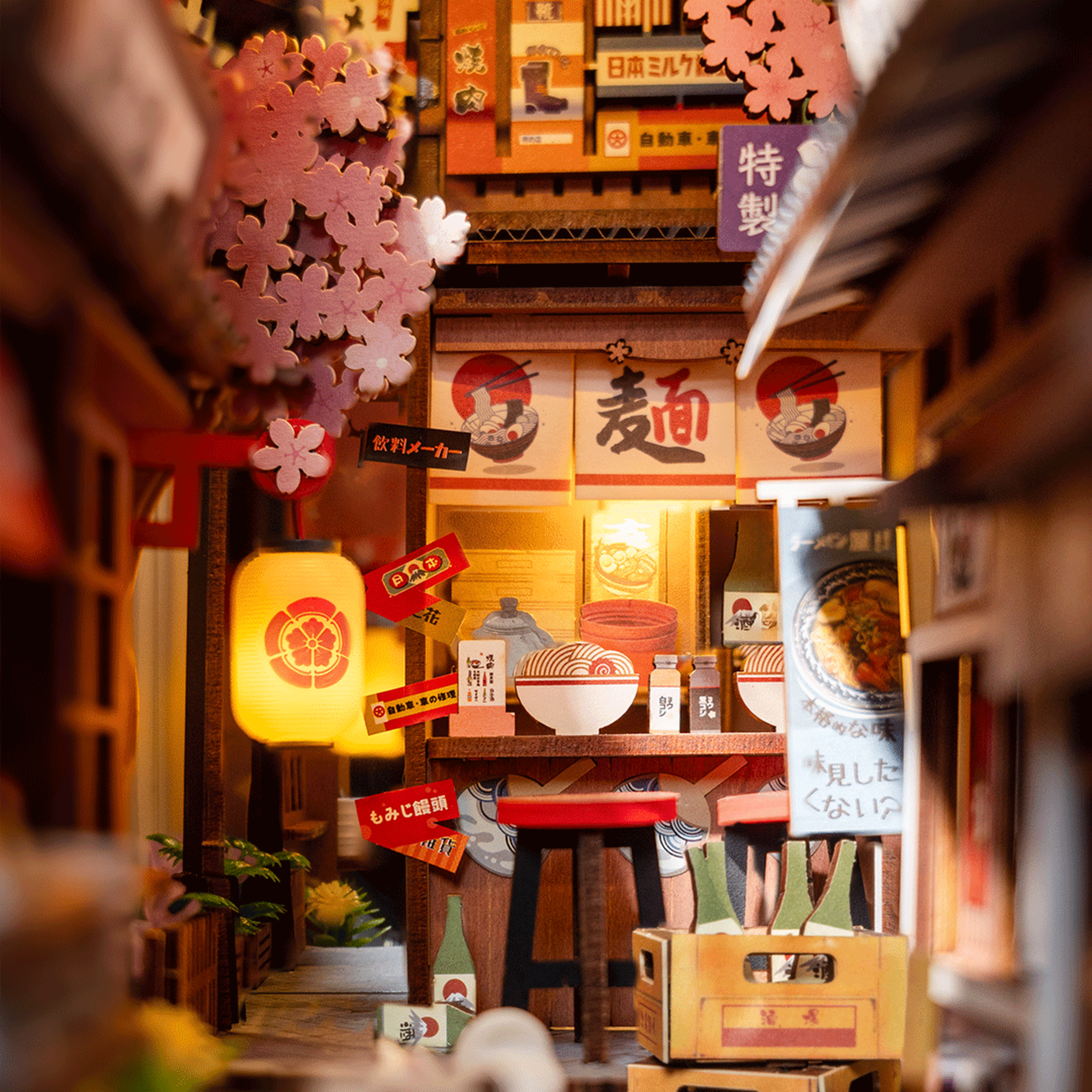 Rolife Rolife Sakura Wine Alley Book Nook TGB11