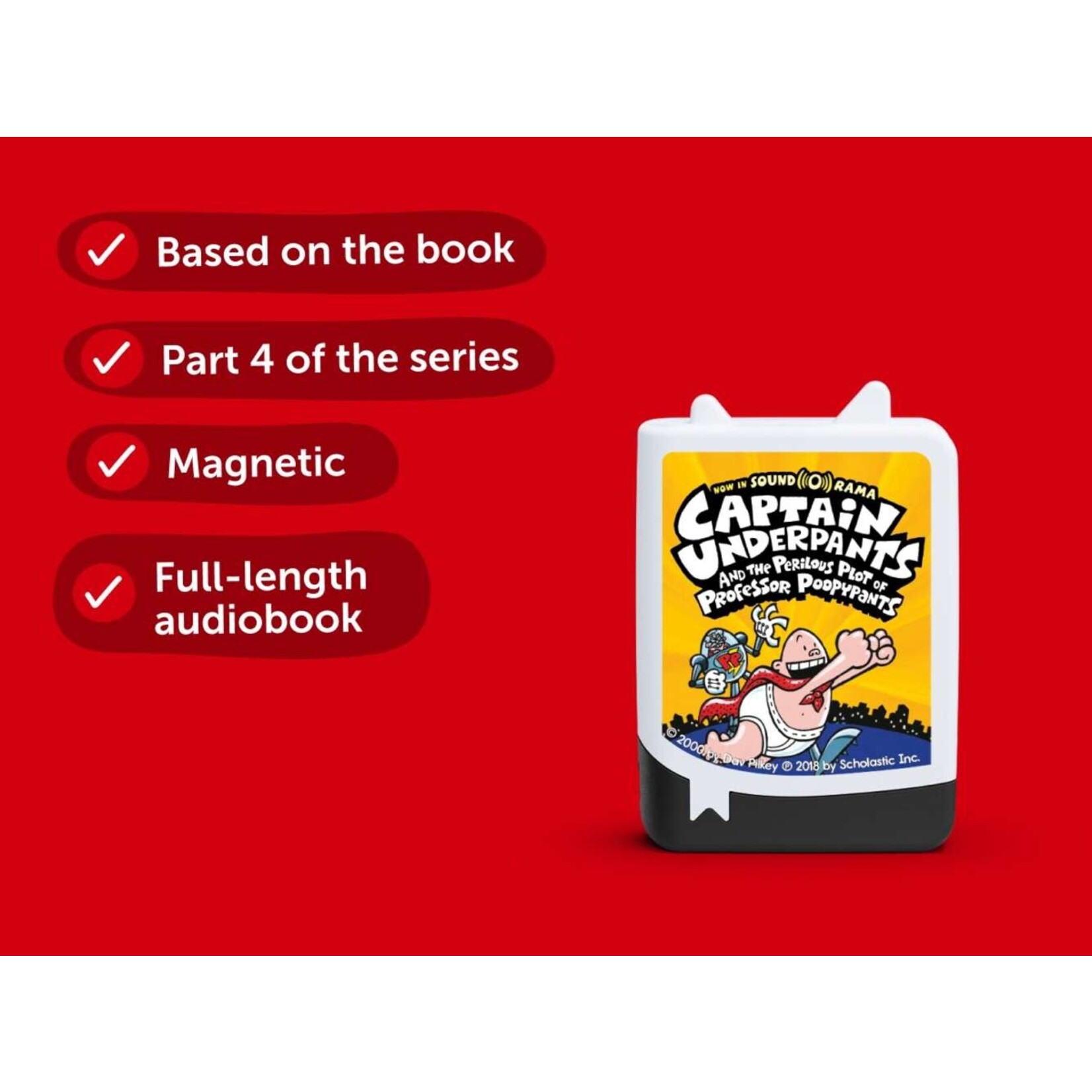 Captain Underpants Captain Underpants and the Perilous Plot of Professor Poopypants (#4) Tonies - Audiobook