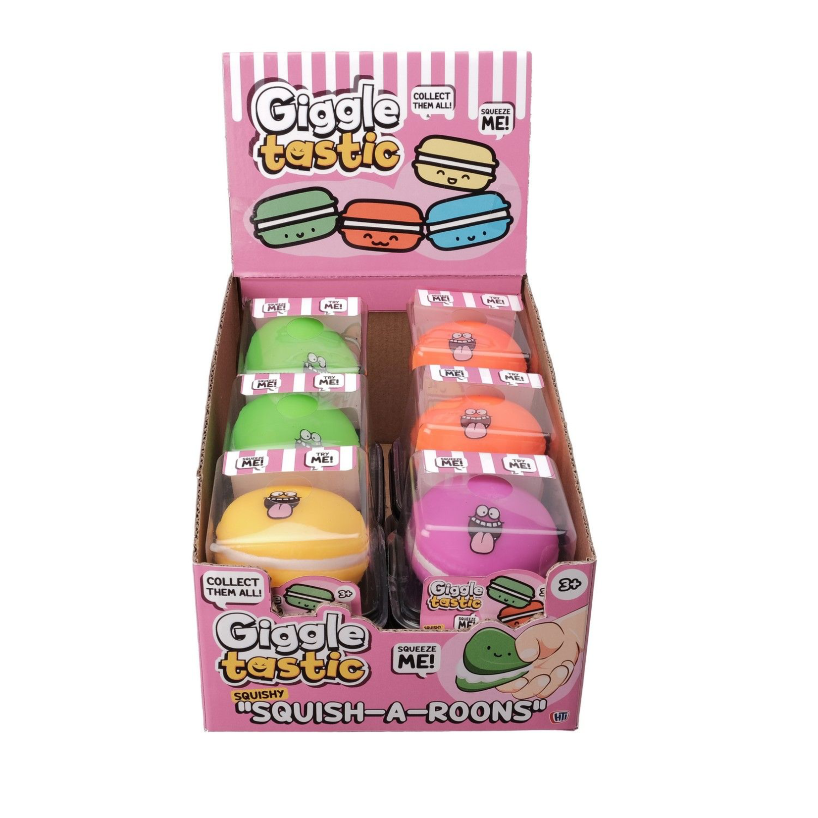 Giggle Tastic Squish -A- Roons (4 assorted colours, sold separately)