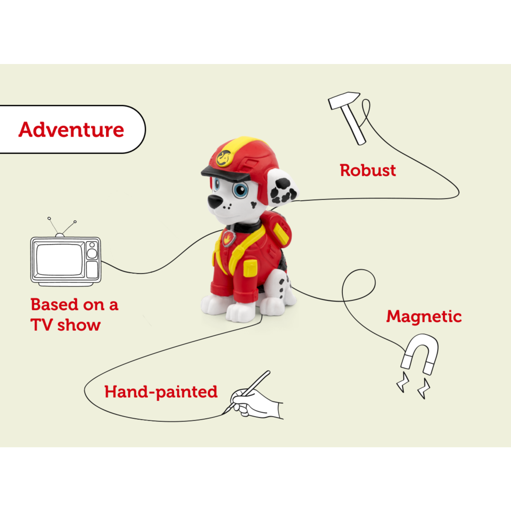 Paw Patrol Jungle Pups Marshall - Paw Patrol - Audio Play Tonies