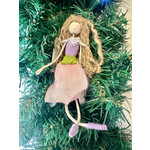 Sitting Flower Girl Lilac Rose