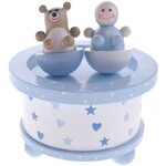 Baby Boy & Bear Wooden Music Box