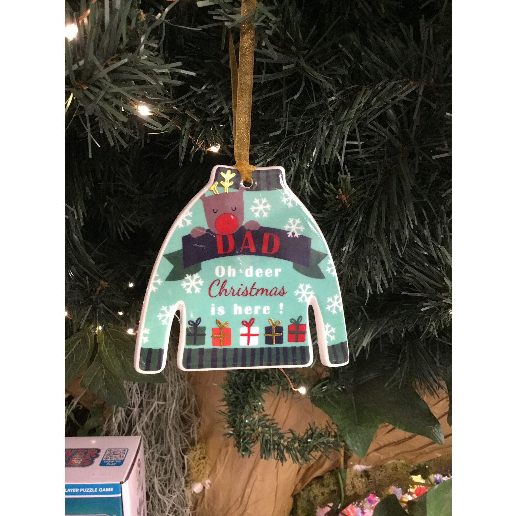 Miranda B Hanging Decoration - Xmas Jumper - Dad